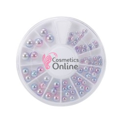 Carusel 3D pentru unghii C088 cu perle colorate 3 - 5mm